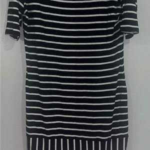 Lularoe dress sz XL dress black and white stripped